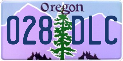 OR license plate 028DLC