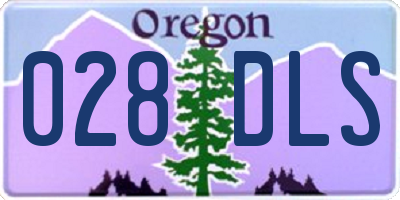 OR license plate 028DLS