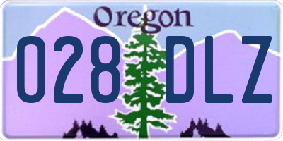 OR license plate 028DLZ