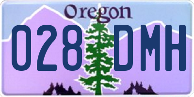 OR license plate 028DMH
