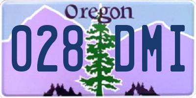 OR license plate 028DMI