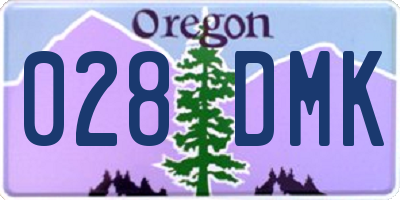 OR license plate 028DMK