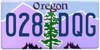 OR license plate 028DQG