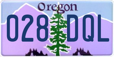 OR license plate 028DQL