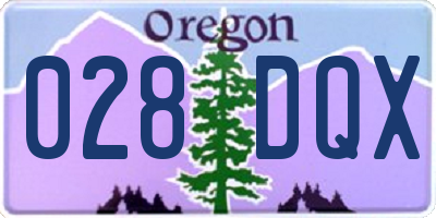 OR license plate 028DQX