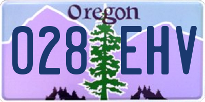 OR license plate 028EHV