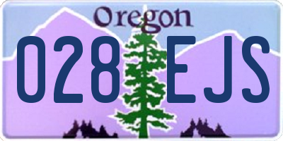 OR license plate 028EJS