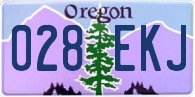 OR license plate 028EKJ