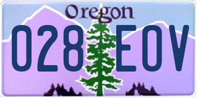 OR license plate 028EOV