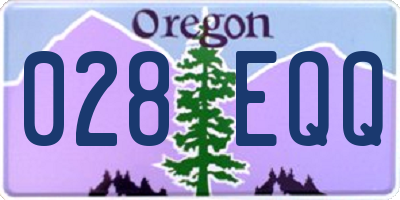 OR license plate 028EQQ