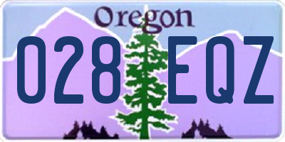 OR license plate 028EQZ