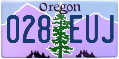 OR license plate 028EUJ