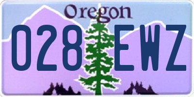 OR license plate 028EWZ