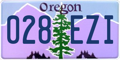 OR license plate 028EZI