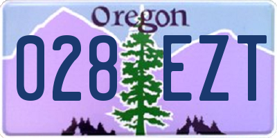OR license plate 028EZT