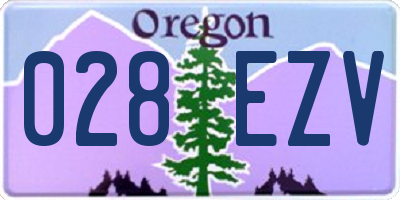 OR license plate 028EZV