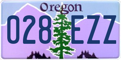 OR license plate 028EZZ