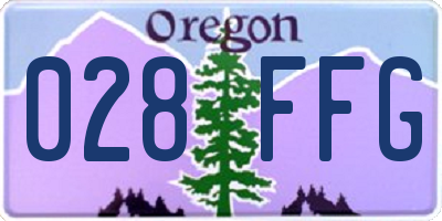 OR license plate 028FFG