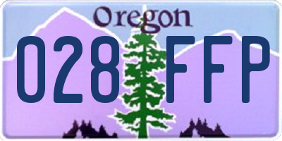 OR license plate 028FFP