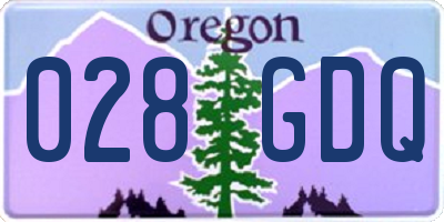 OR license plate 028GDQ