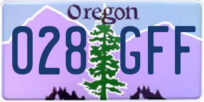 OR license plate 028GFF