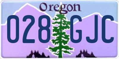 OR license plate 028GJC