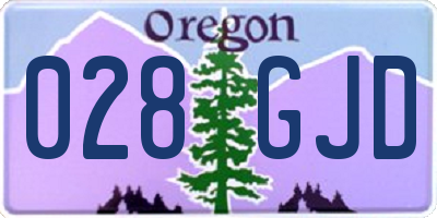 OR license plate 028GJD