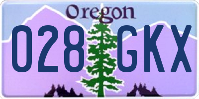 OR license plate 028GKX
