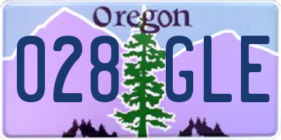 OR license plate 028GLE