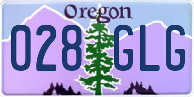 OR license plate 028GLG