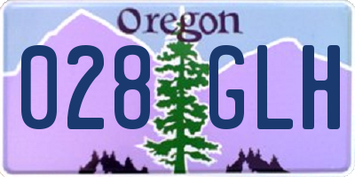 OR license plate 028GLH