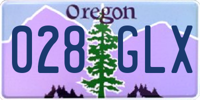 OR license plate 028GLX