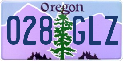 OR license plate 028GLZ