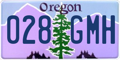 OR license plate 028GMH