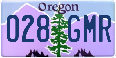OR license plate 028GMR