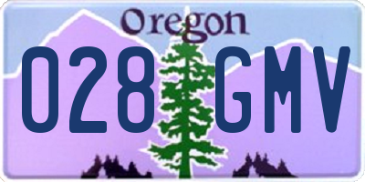 OR license plate 028GMV