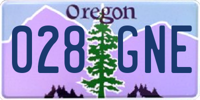 OR license plate 028GNE