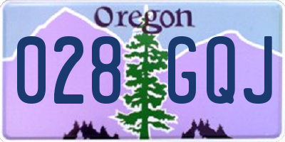OR license plate 028GQJ