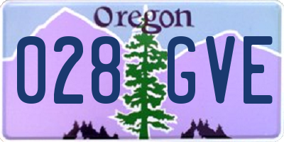 OR license plate 028GVE