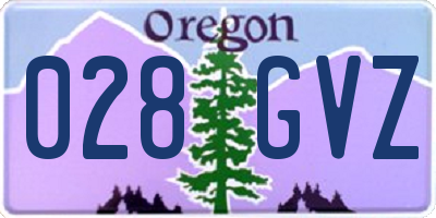 OR license plate 028GVZ