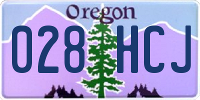 OR license plate 028HCJ