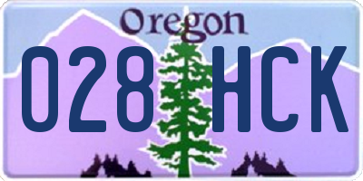 OR license plate 028HCK