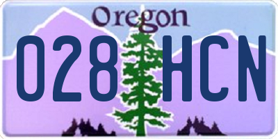 OR license plate 028HCN