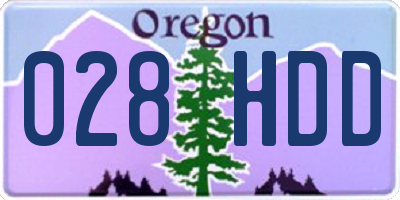 OR license plate 028HDD
