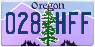 OR license plate 028HFF