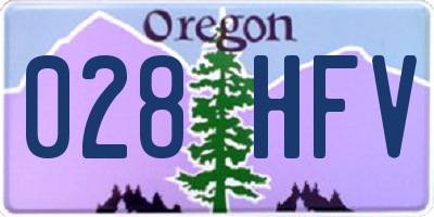 OR license plate 028HFV