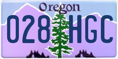 OR license plate 028HGC
