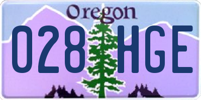 OR license plate 028HGE