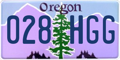 OR license plate 028HGG