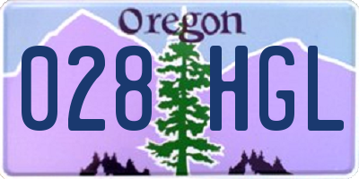 OR license plate 028HGL